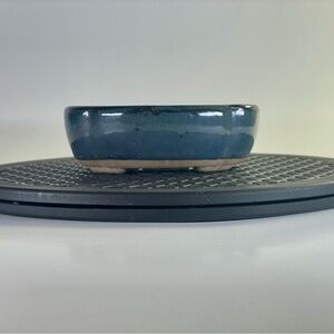 #21 Glazed Blue Bonsai Pot